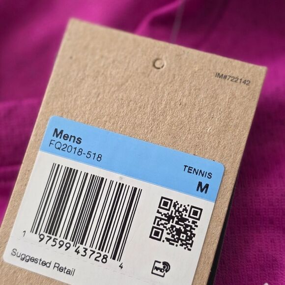 Nike Court Tennis Slam Top Shirt Men's Size M Wild Hot Fuschia New FQ2018-518 LE - Picture 10 of 12